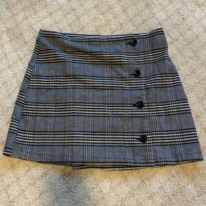 Volcom plaid mini skirt size S